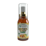 Frasco de 30ml do Spray Mel Própolis Abacaxi Hortelã da Vector Nutri, destacando ingredientes como favos de mel, própolis, abacaxi e folhas de hortelã.