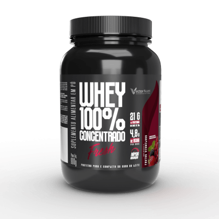 Whey 100% Concentrado Fresh 900g Frutas Vermelhas Vector Nutri