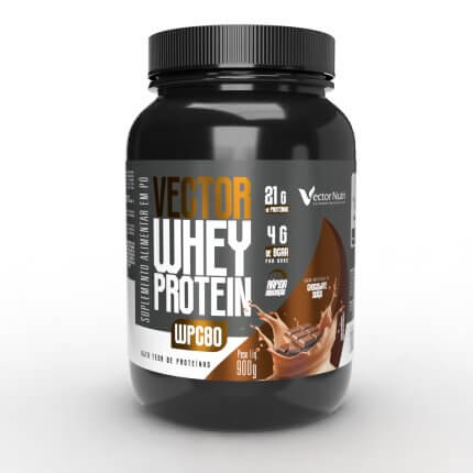 Vector Whey Protein WPC80 sabor chocolate suíço 900g Vector Nutri
