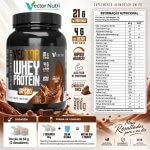Vector Whey Protein WPC80 900g Chocolate Suíço tabela nutricional